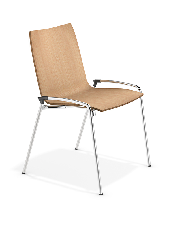 verbindbarer | Lynx und aus perfekt Stuhl Holz II von Casala stapelbarer